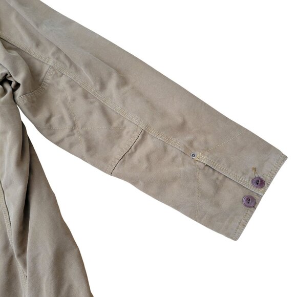 Territory Ahead LL Blazer Jacket Khaki Brown Plaid Lining Western Rodeo - Picture 9 of 13